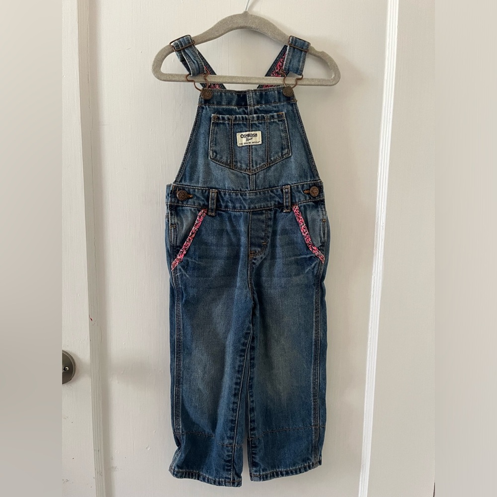 Oshkosh denim overalls 2T